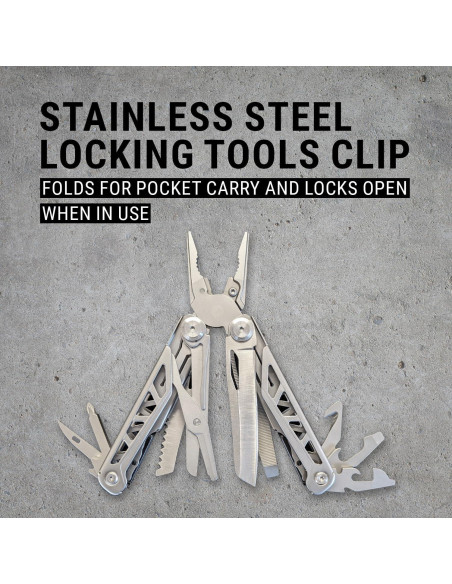 Multitool EPG 18 Herramientas Acero Inoxidable con Funda