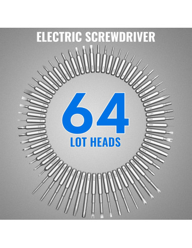 Mini Destornillador Eléctrico TanSon DLS0004B 72 en 1