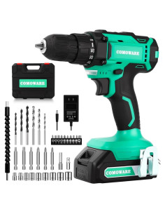 Taladro Inalámbrico COMOWARE 20V 2 Velocidades 266 Nm
