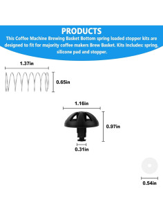 Kits de tapones de resorte GEAIN para cafetera 4-12 tazas 2