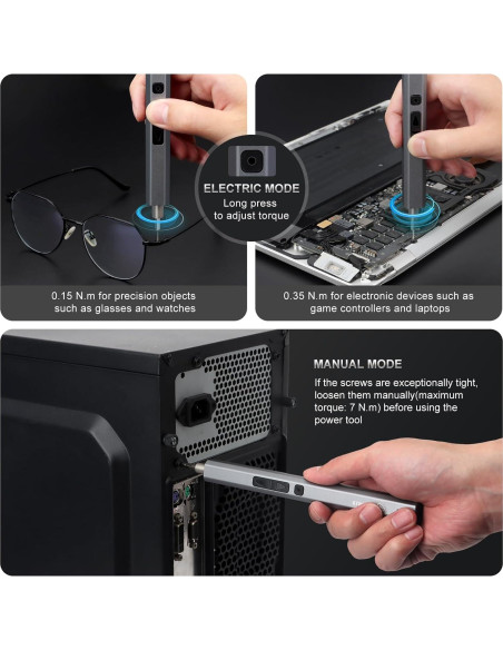 Destornillador Eléctrico STREBITO 144 Piezas Recargable