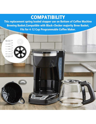 Kits de tapones de resorte GEAIN para cafetera 4-12 tazas