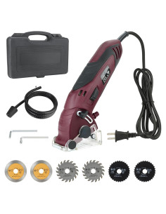 Sierra Circular Mini BDJHMP 400W 2.54kg 6 Cuchillas 1.27cm