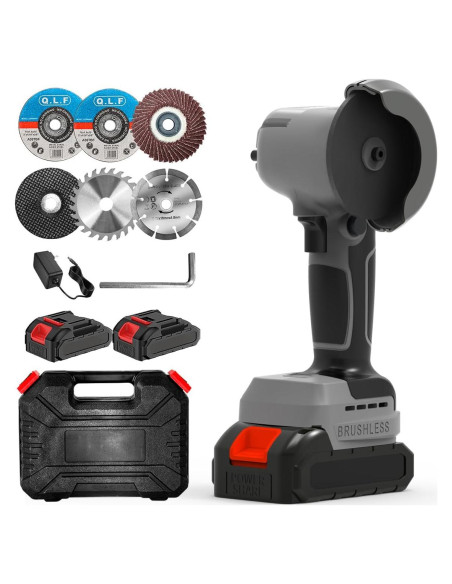 Amoladora Angular Inalámbrica ZFULVO 21V 28000rpm con Batería