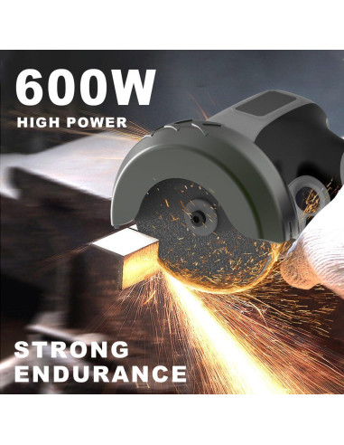 Amoladora Angular Inalámbrica ZFULVO 21V 28000rpm con Batería