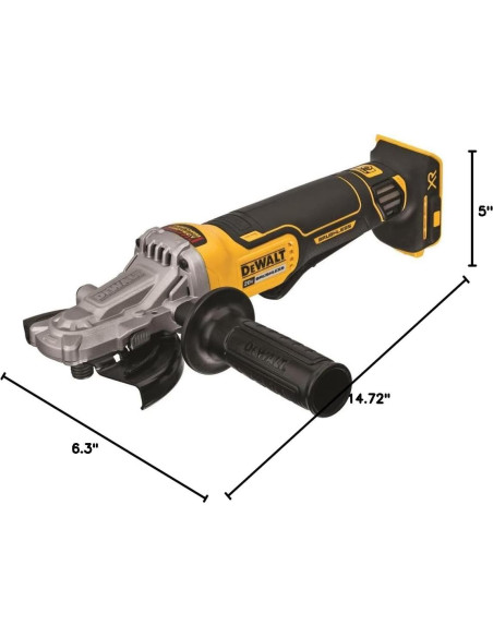 Amoladora Angular DEWALT 20V 5" con Freno DCG413FB