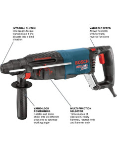 Martillo Rotativo BOSCH 11255VSR 850W 4.73kg SDS-Plus 2