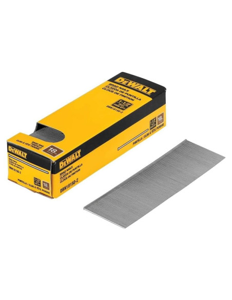 Clavos de Acabado DEWALT 18 Gauge 2500 Piezas DBN18150-2