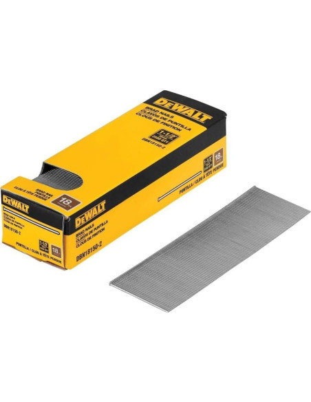 Clavos de Acabado DEWALT 18 Gauge 2500 Piezas DBN18150-2