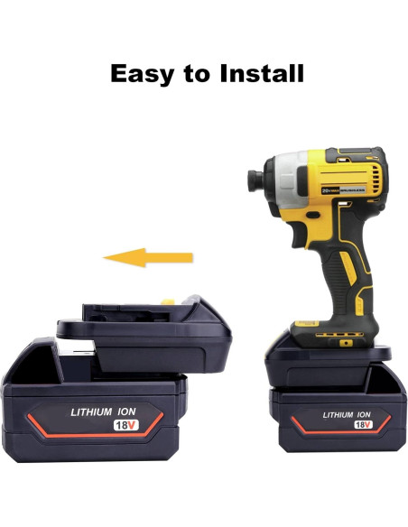 Adaptador de Batería Kotoate ML18DL para Dewalt 20V Adaptador de Batería Kotoate ML18DL para Dewalt 20V