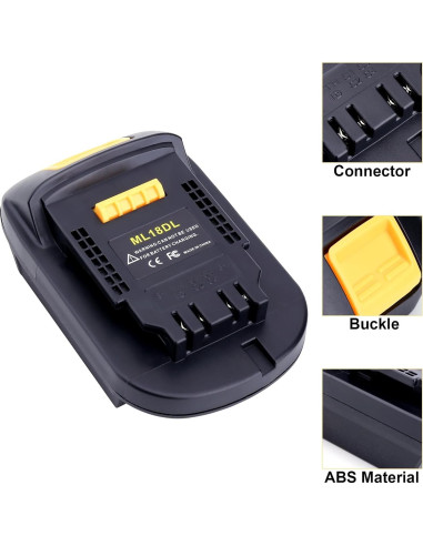 Adaptador de Batería Kotoate ML18DL para Dewalt 20V