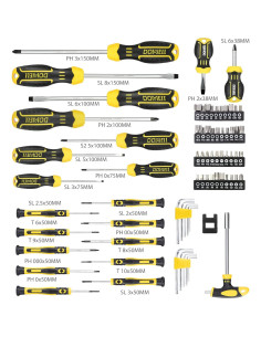 Juego de Destornilladores DOWELL 108 Piezas Magnéticos 2