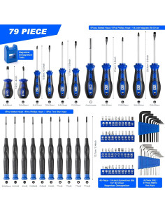 Juego de Destornilladores Prostormer 79 Piezas Magnéticos 2