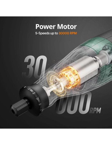 Herramienta Rotativa Inalámbrica DEPSTECH DC08 8V 127 Accesorios