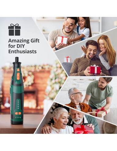 Herramienta Rotativa Inalámbrica DEPSTECH DC08 8V 127 Accesorios