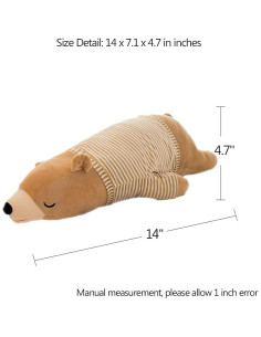 Juguete de Peluche Oso Polar MMTTAO 35 cm Marrón Suave 2