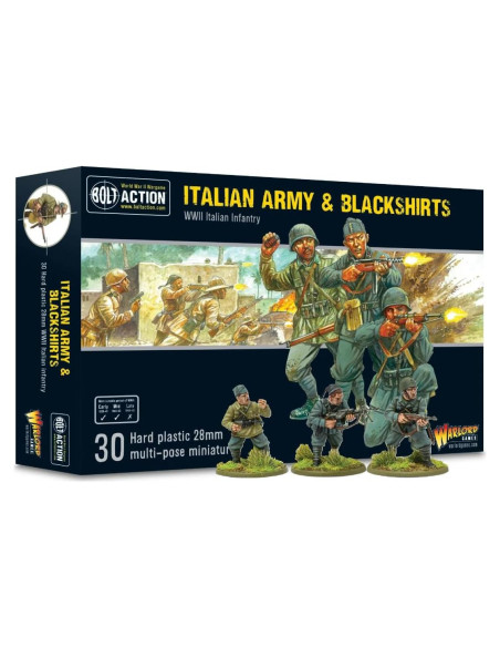 Miniaturas de Infantería Italiana 1:56 Warlord Games - 30 Figuras Pintables Miniaturas de Infantería Italiana 1:56 Warlord Games - 30 Figuras Pintables