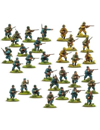 Miniaturas de Infantería Italiana 1:56 Warlord Games - 30 Figuras Pintables