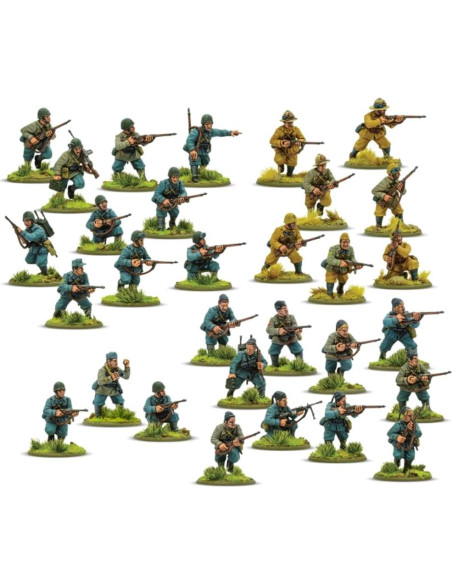 Miniaturas de Infantería Italiana 1:56 Warlord Games - 30 Figuras Pintables Miniaturas de Infantería Italiana 1:56 Warlord Games - 30 Figuras Pintables
