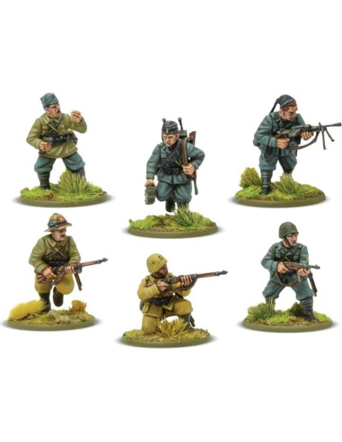 Miniaturas de Infantería Italiana 1:56 Warlord Games - 30 Figuras Pintables