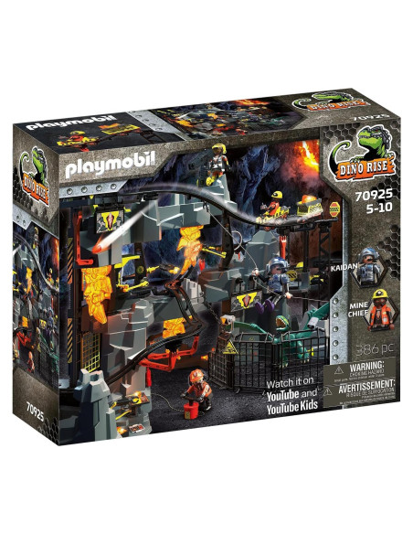 Playmobil Mina Dino Rise 70925 con 4 figuras y cañón