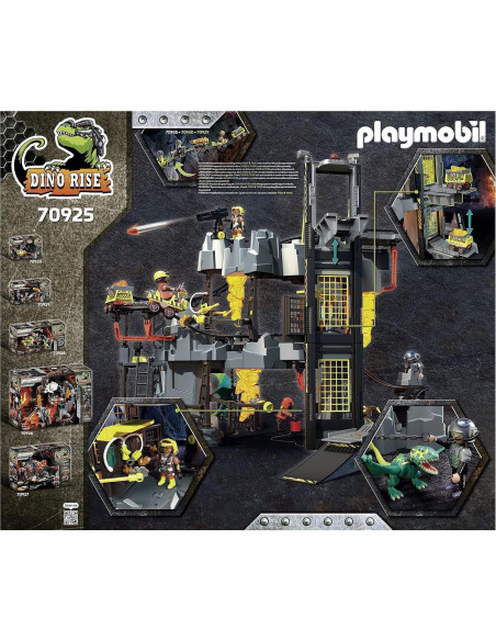 Playmobil Mina Dino Rise 70925 con 4 figuras y cañón