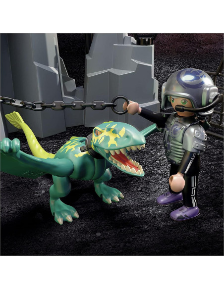 Playmobil Mina Dino Rise 70925 con 4 figuras y cañón