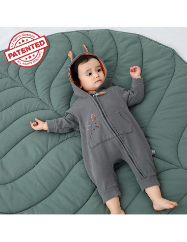 Alfombra de Algodón Letalong Hoja Verde 143x107 cm Lavable