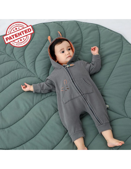 Alfombra de Algodón Letalong Hoja Verde 143x107 cm Lavable