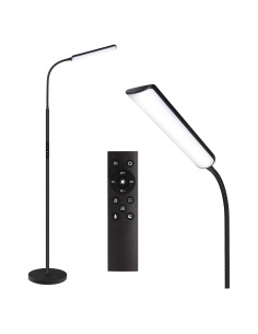 Lámpara de Pie LED Dimunt 15W Ajustable con Control Remoto