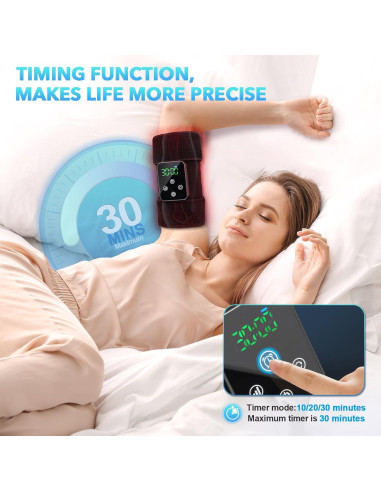 Cinturón Terapia Luz Roja GMOWNW Inalámbrico 660nm 850nm