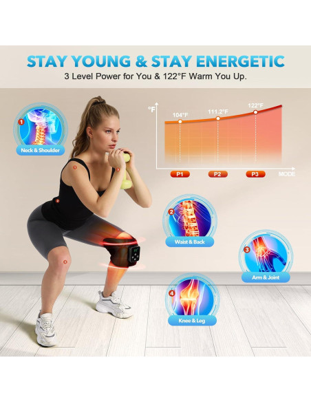 Cinturón Terapia Luz Roja GMOWNW Inalámbrico 660nm 850nm Cinturón Terapia Luz Roja GMOWNW Inalámbrico 660nm 850nm