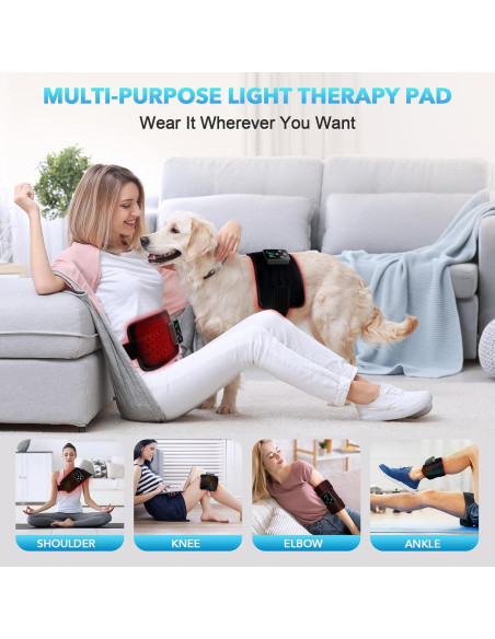 Cinturón Terapia Luz Roja GMOWNW Inalámbrico 660nm 850nm Cinturón Terapia Luz Roja GMOWNW Inalámbrico 660nm 850nm