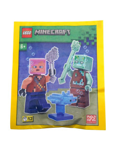 LEGO Minecraft Aventurero con Ahogado y Axolote - 6+