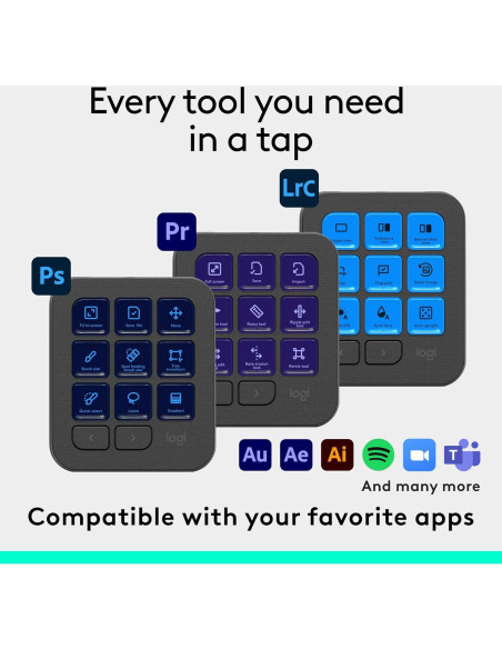 Consola Creativa Logitech MX - 9 Teclas LCD Personalizables