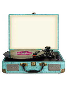 Reproductor de Vinilo Nimizo M433-DE Bluetooth 3 Velocidades