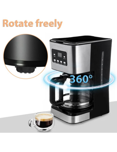 8 Ruedas Mini Giratorias Prasacco para Electrodomésticos Negros