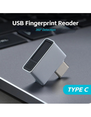 Lector de Huellas Dactilares USB C Yoidesu Mini 360 0.5s
