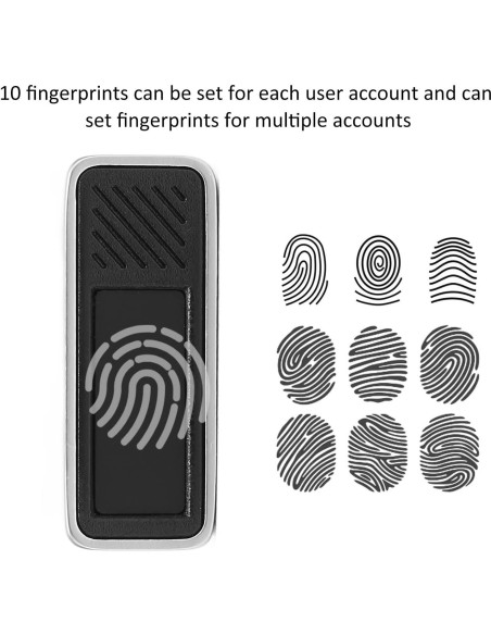 Lector de Huellas Dactilares USB C Yoidesu Mini 360 0.5s