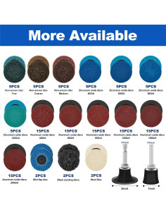 136 Discos de Lijado 2" Elechiakan para Amoladora y Taladro 2