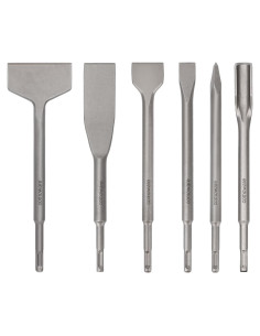 Juego de Cinceles SDS Plus COMOWARE 6 Piezas Acero 40Cr