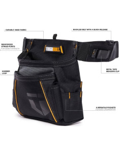 Delantal ToughBuilt TB-310 con 6 Bolsillos y Soportes 2