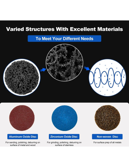 136 Discos de Lijado 2" Elechiakan para Amoladora y Taladro