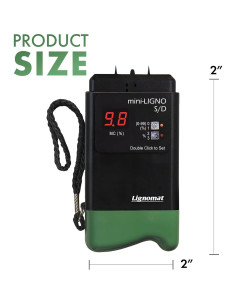 Medidor de Humedad Lignomat Mini-Ligno S/D Negro 136g 2