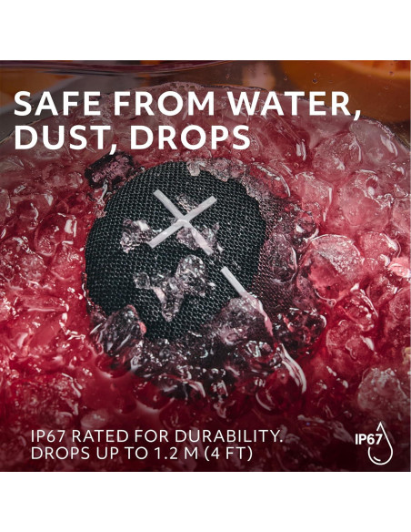 Altavoz Bluetooth Ultimate Ears MINIROLL Impermeable 12h Negro