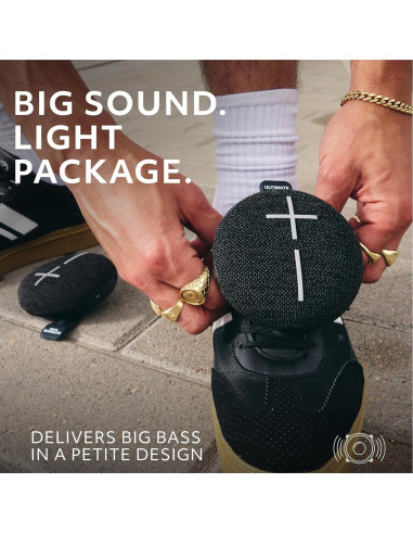 Altavoz Bluetooth Ultimate Ears MINIROLL Impermeable 12h Negro