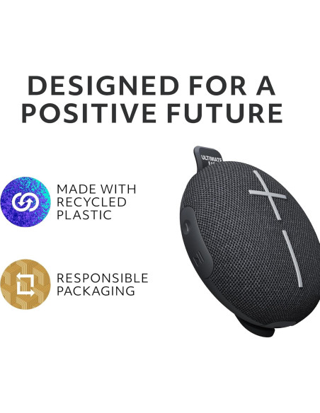 Altavoz Bluetooth Ultimate Ears MINIROLL Impermeable 12h Negro