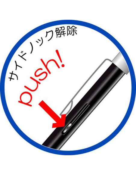 Bolígrafo OHTO NBP-505MN-BK Retráctil Extra Fino Negro