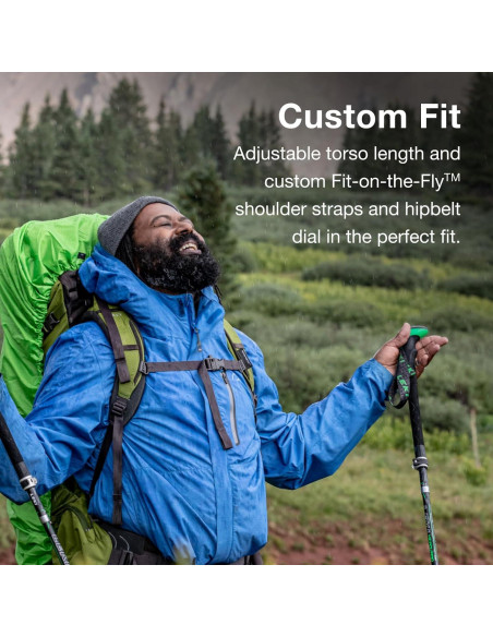 Mochila de senderismo Osprey Aether Plus 70L negra S/M