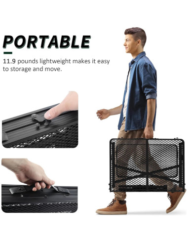 Mesa Plegable WildFinder 3x2 Pies Ajustable para Camping